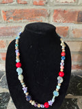 Ceramic beaded necklace