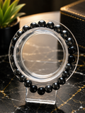 Black Obsidian Beaded Bracelet