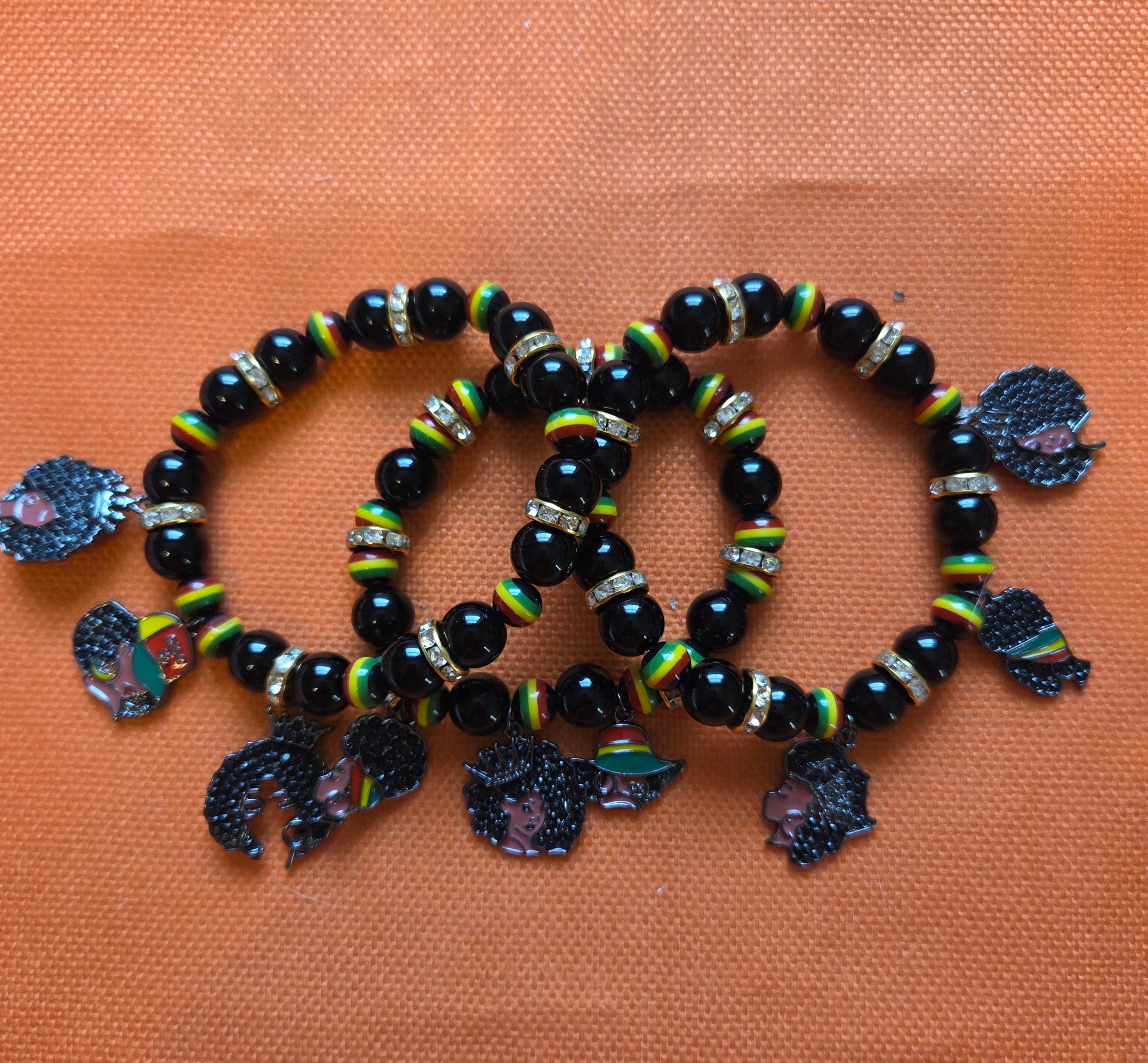 Afrocentric Charm Bracelet
