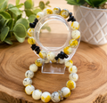 Solar Flare Beaded Bracelet Stack